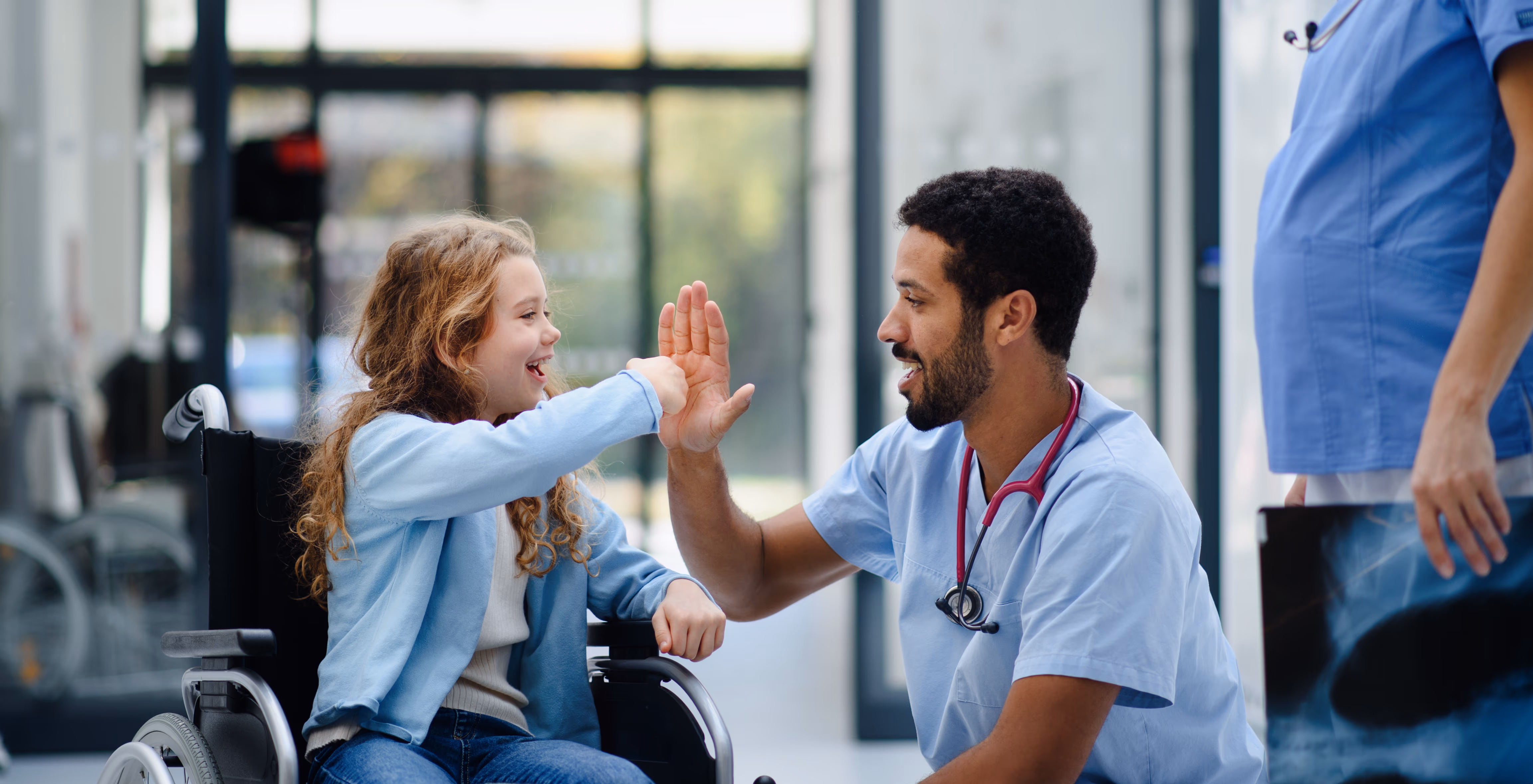 Healthcare professionals in consultation